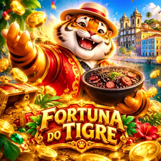 Tela do slot Fortune Tiger com rolos em movimento